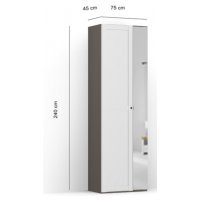 DULAP LEX 75-240-45 D GRI/BI/R/O